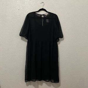 american eagle • sheer black dress